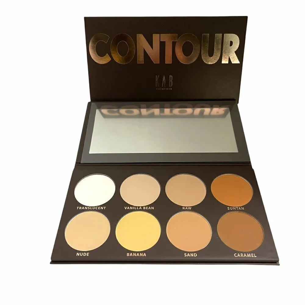 KAB Cosmetics BNIB 8 Shade Matte Contour Palette Volume I Cruelty Free